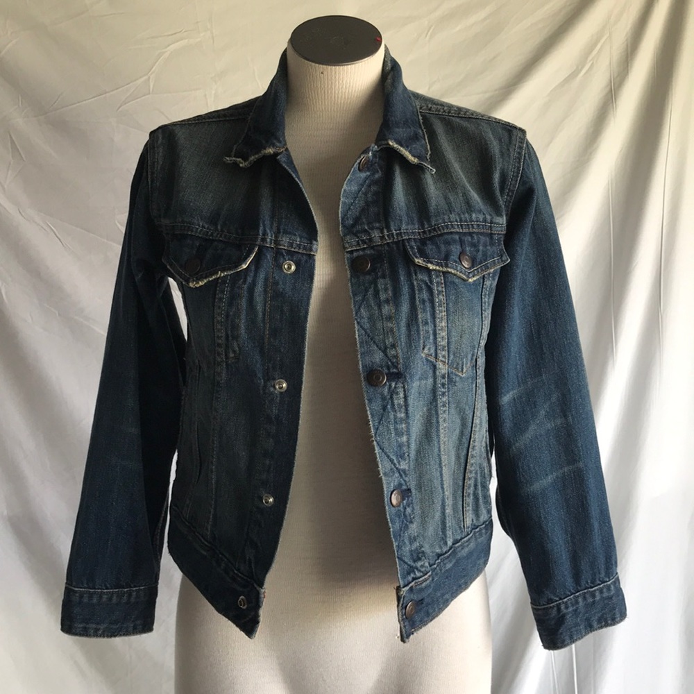 Gap kids girls denim jacket Sz  M 8 yrs